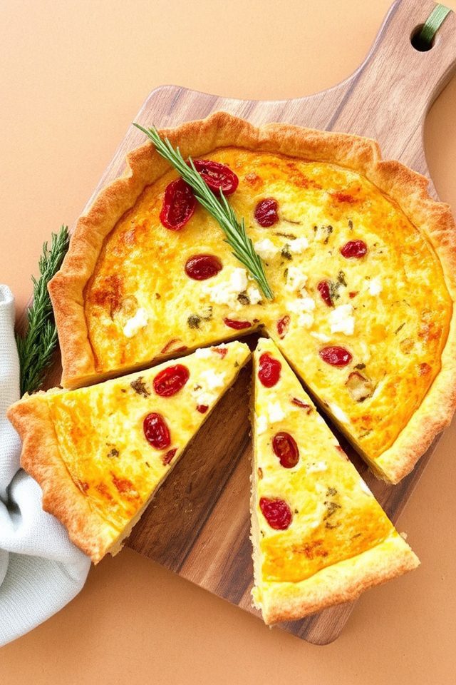 goat cheese quiche delight