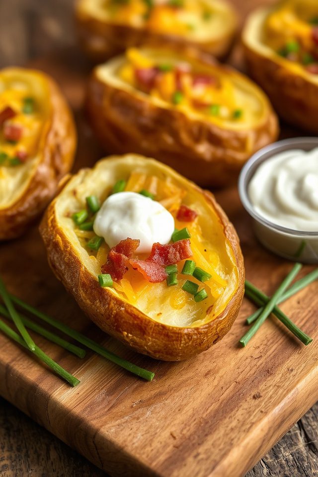 gourmet twice baked potatoes