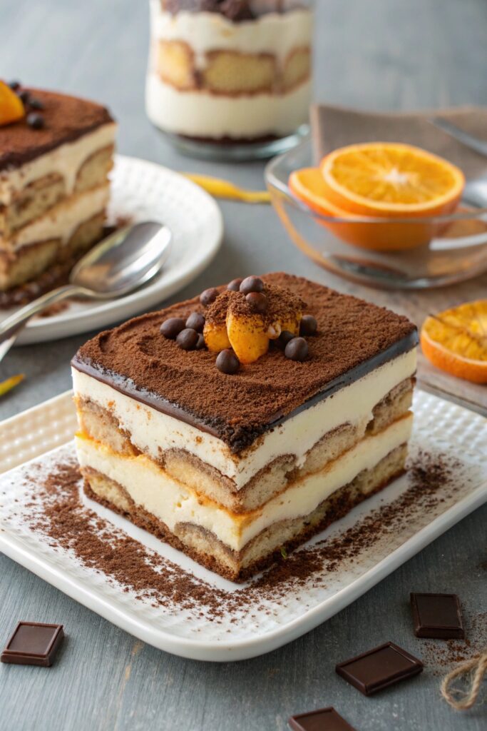 elegant citrus infused tiramisu