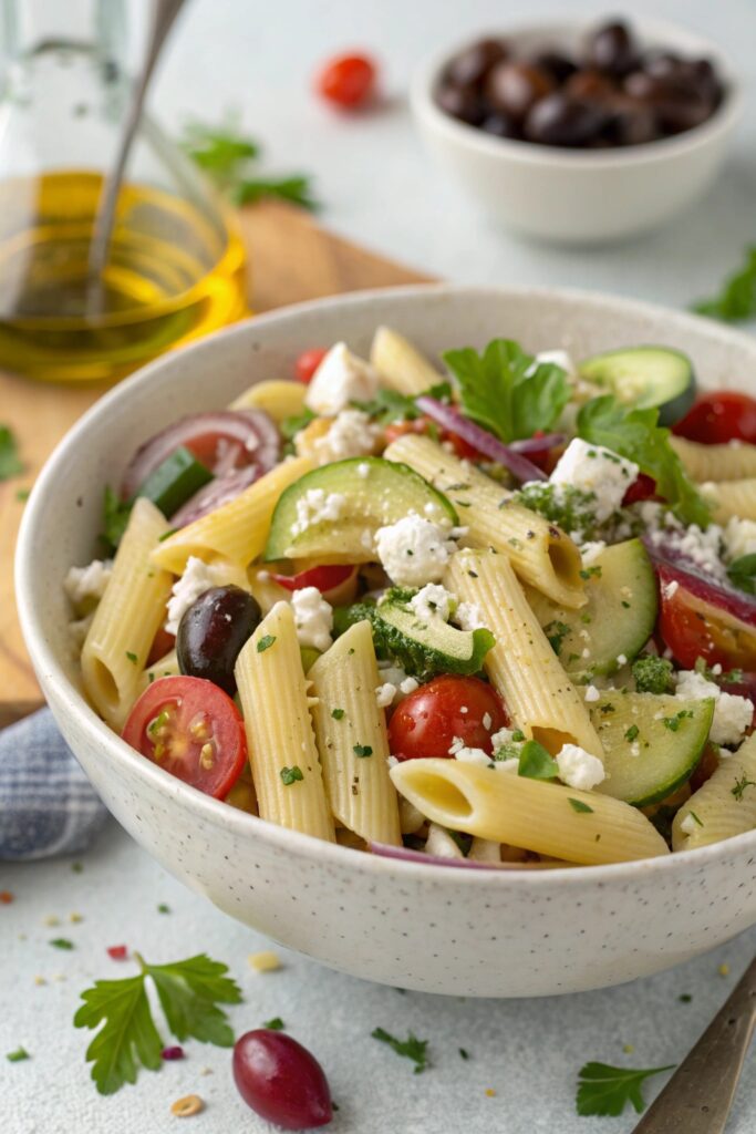pasta salad with feta