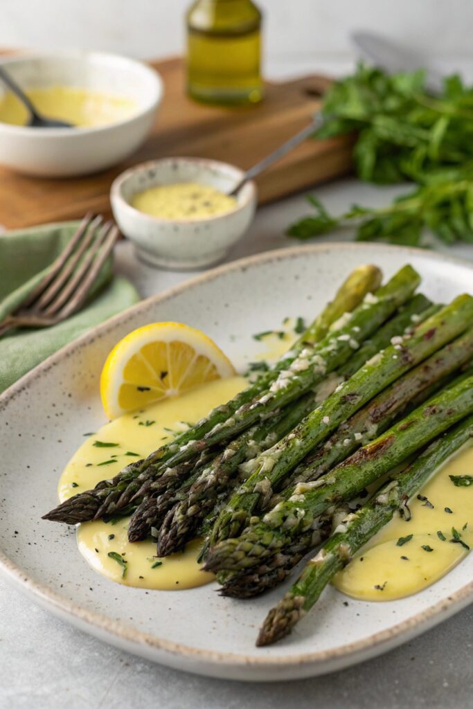 grilled asparagus lemon aioli