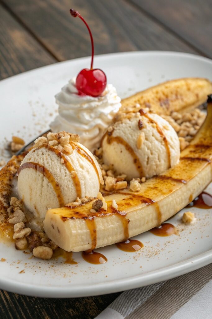 decadent grilled banana dessert