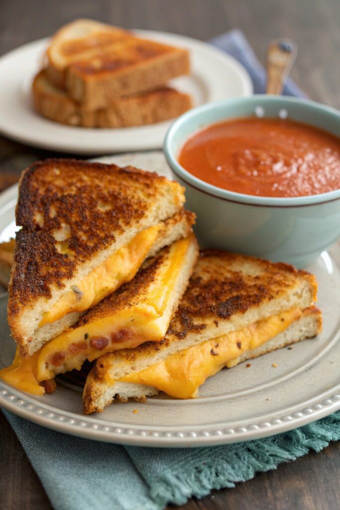 melted cheese toasted bread