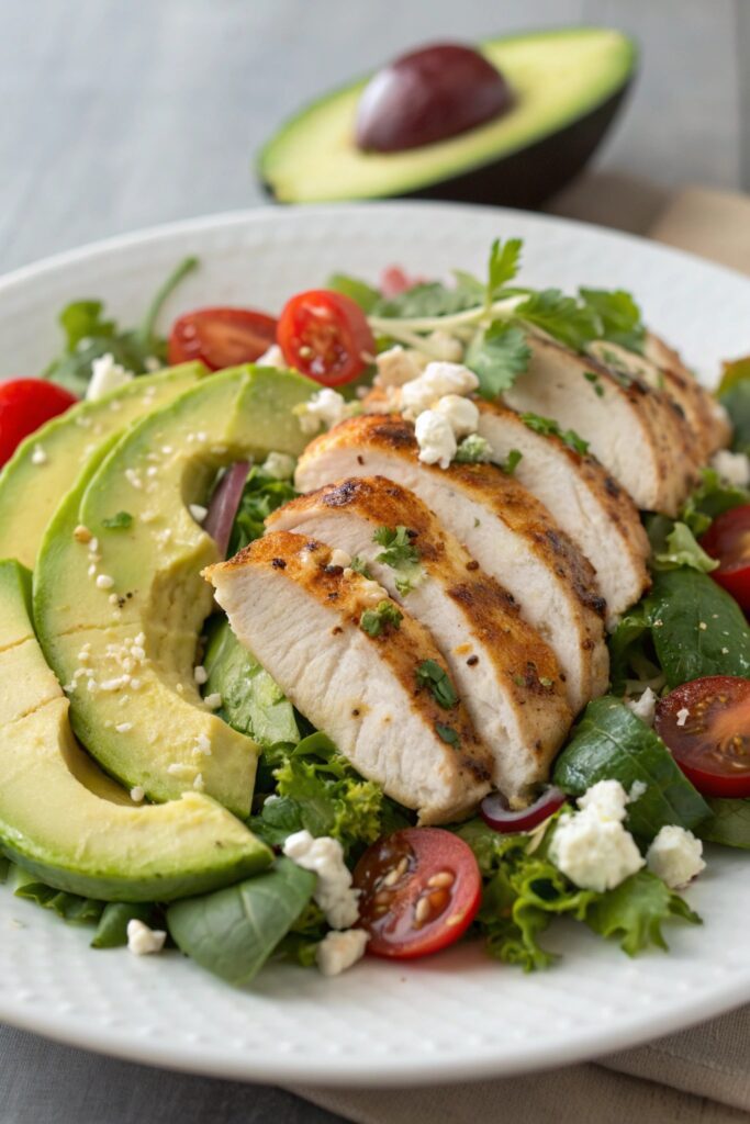 light and healthy meal