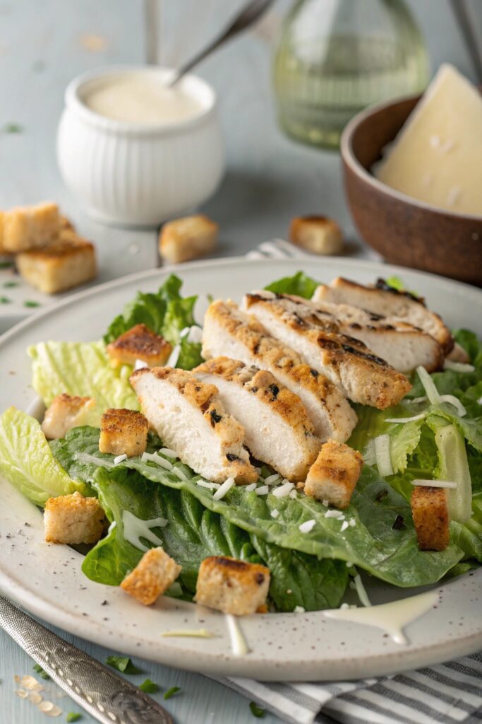grilled chicken caesar salad delight