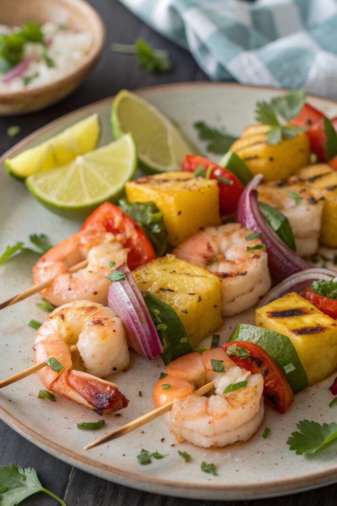 Shrimp and Pineapple Skewers