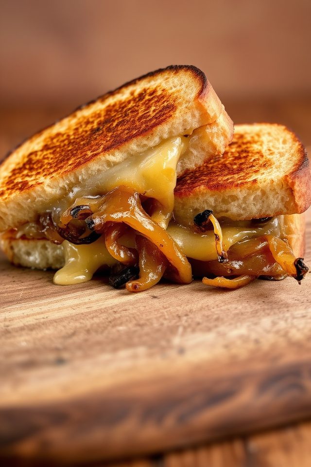 grilled cheese with onions
