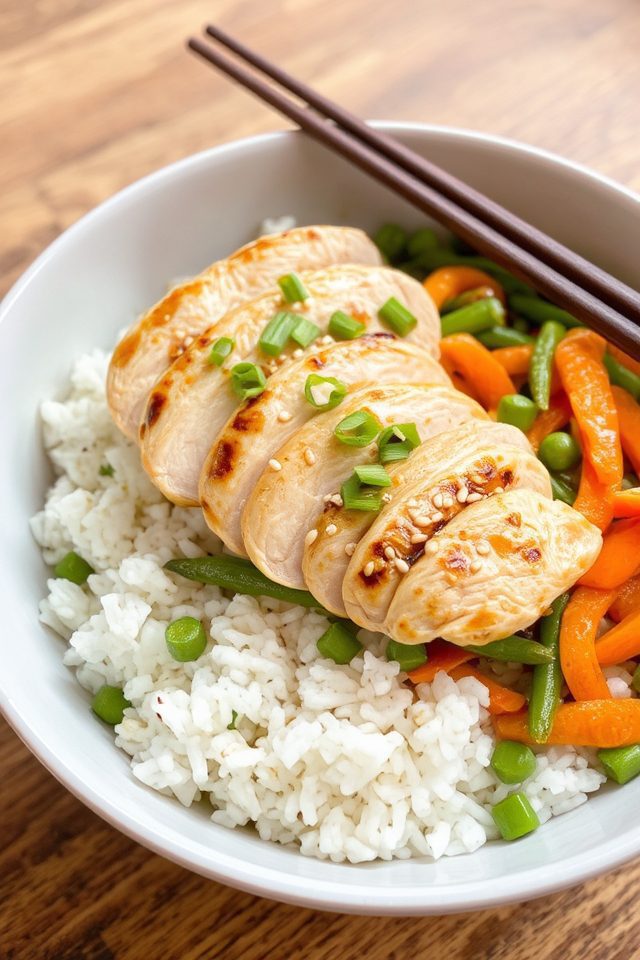 grilled chicken rice bowl