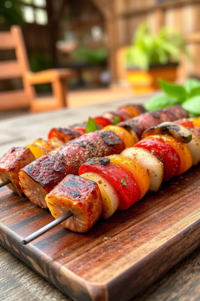 grilled italian sausage kabobs