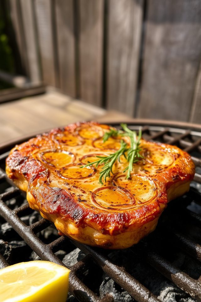 grilled pork chops deliciously