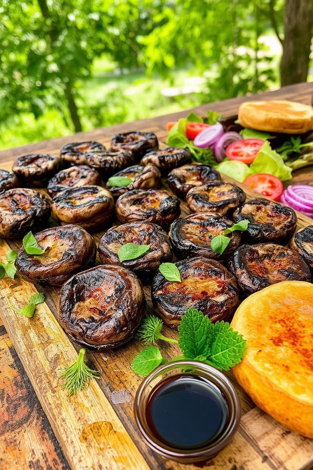 grilled portobello mushroom burgers