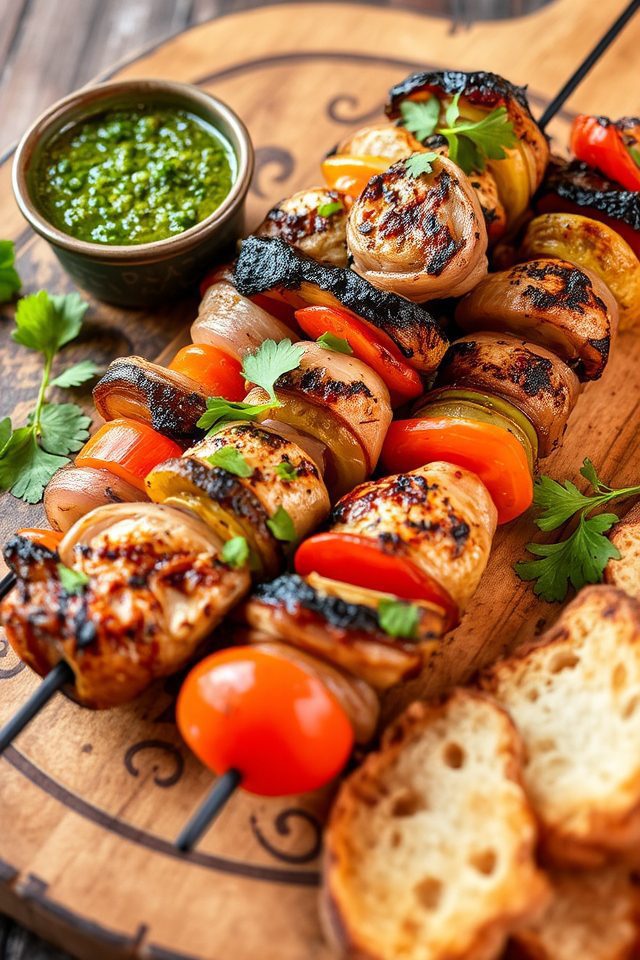 grilled quail with chimichurri