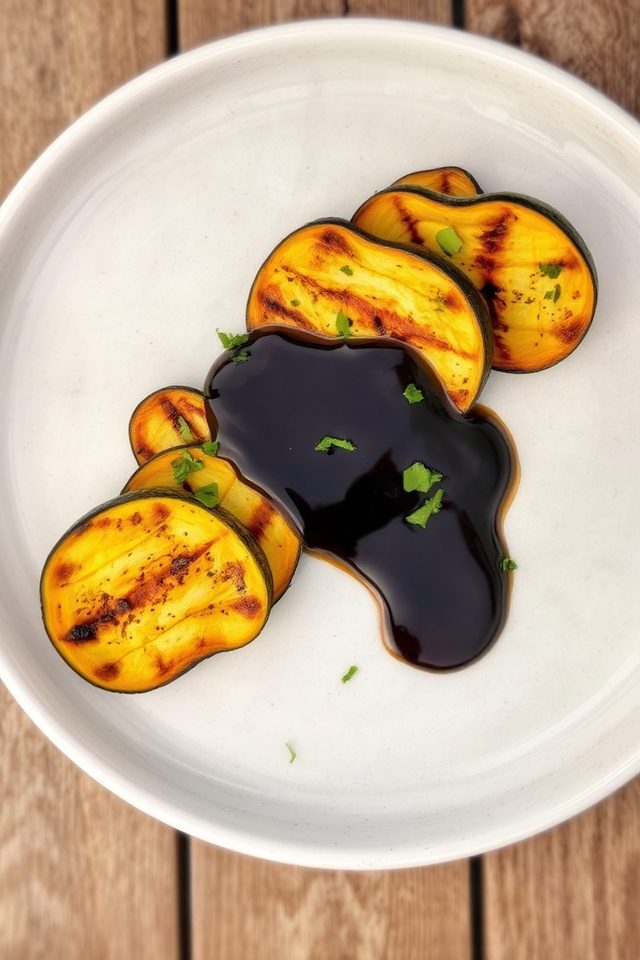 grilled summer squash dish