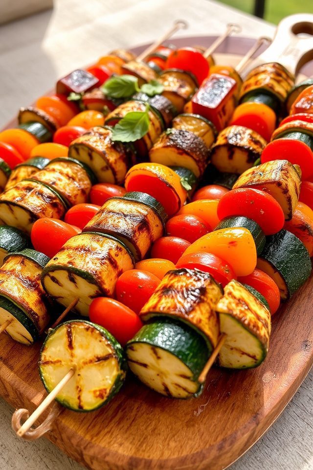 grilled zucchini skewers recipe