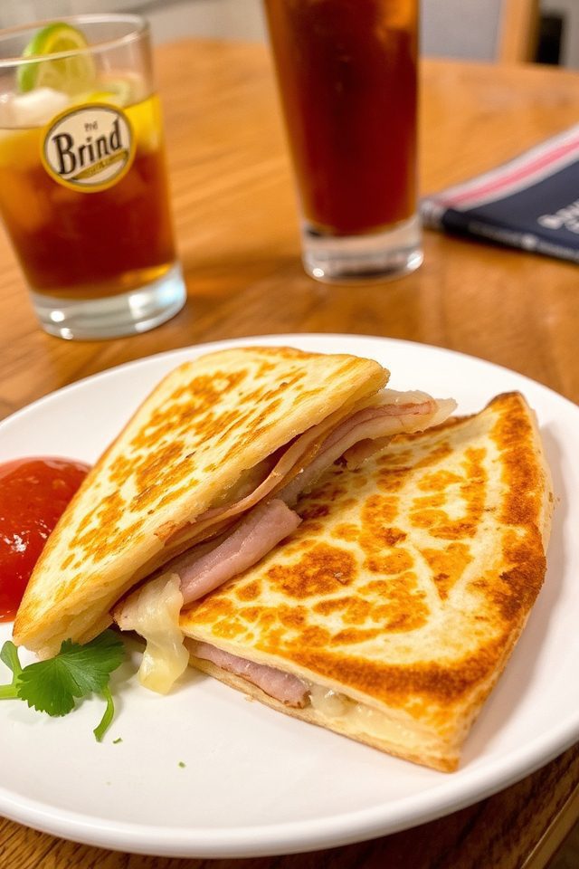 ham and cheese quesadilla