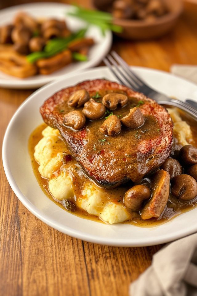 ham and mushroom gravy