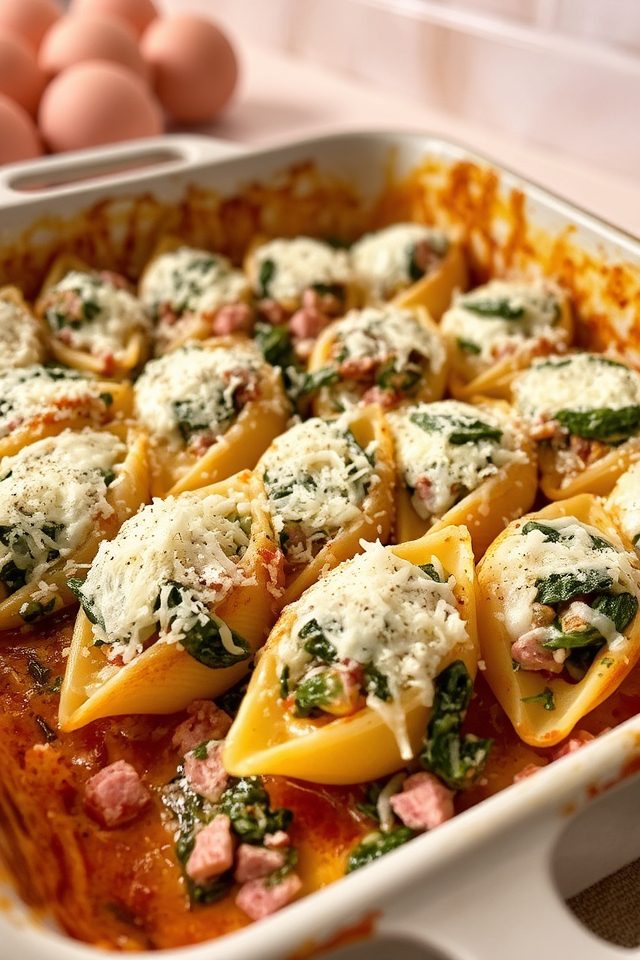 ham steak stuffed shells