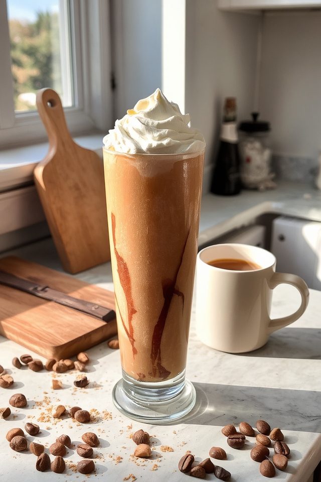hazelnut coffee milkshake delight