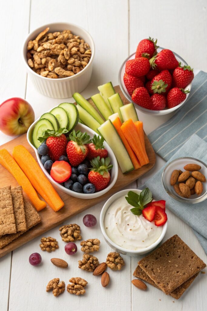 fresh fruits and nuts