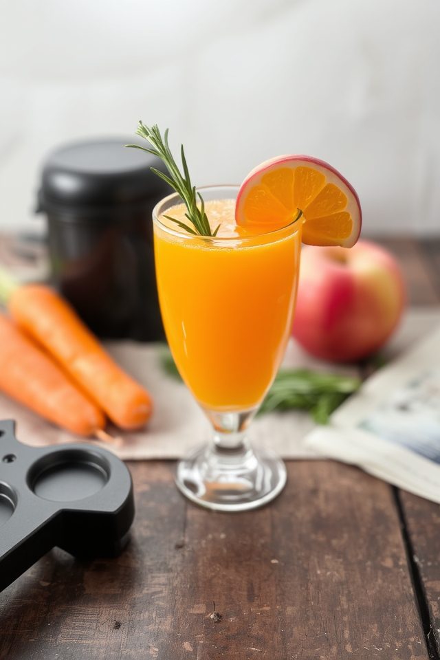 healthy carrot apple drink