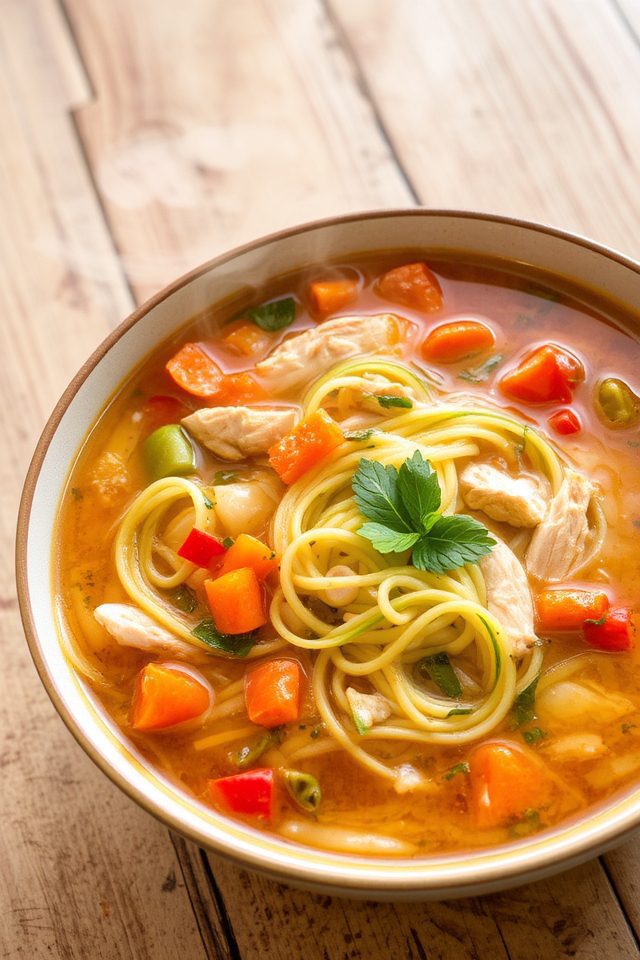 healthy chicken noodle soup