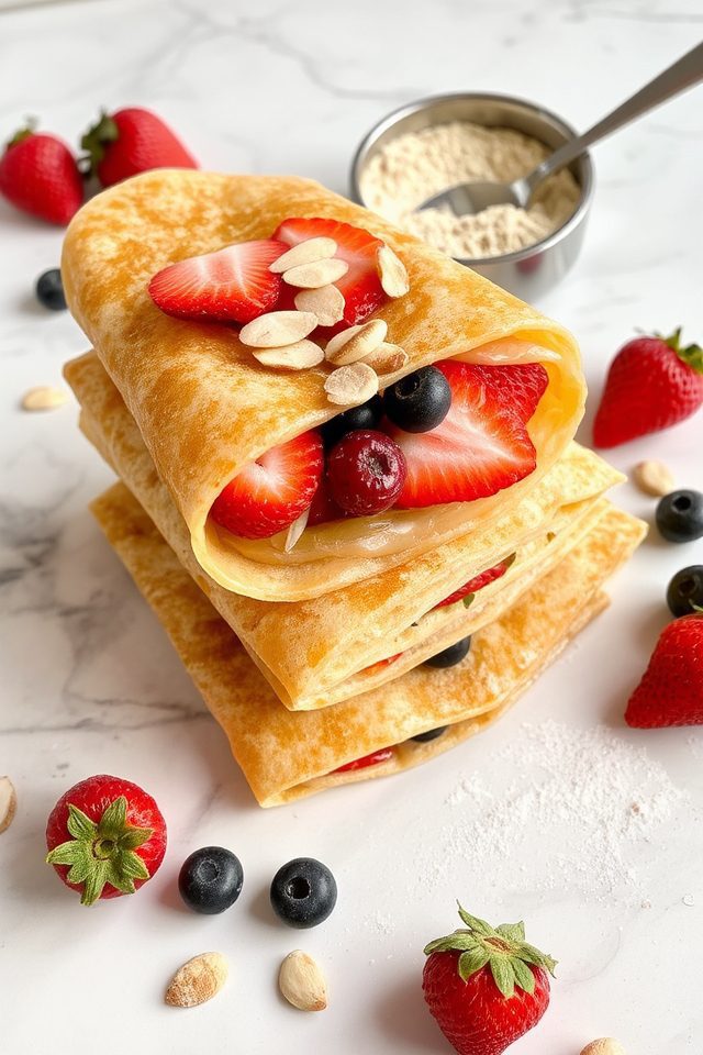 healthy french style pancakes
