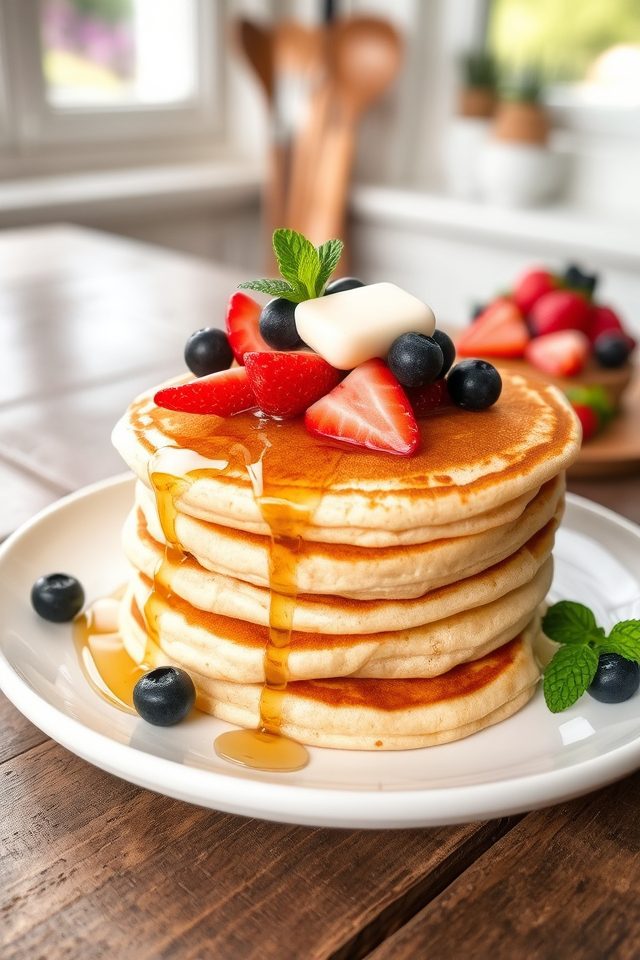 healthy homemade protein pancakes