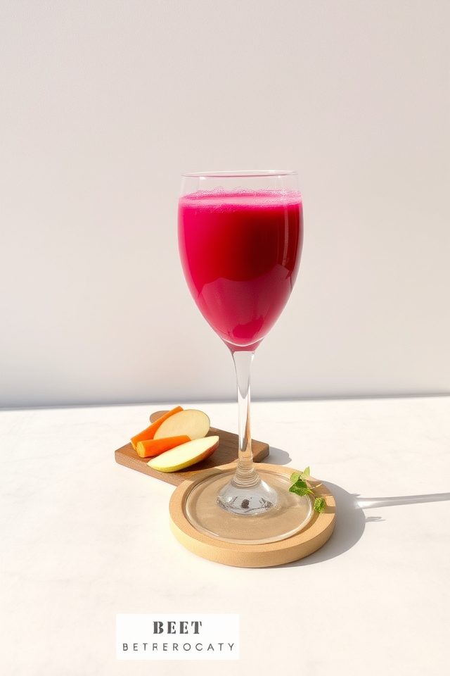 healthy morning juice boost