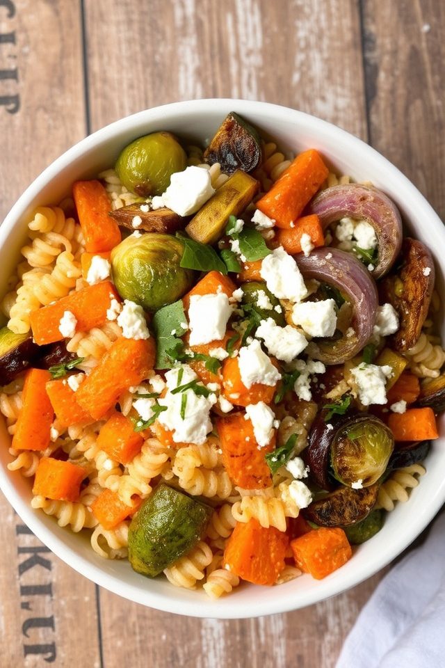 healthy roasted vegetable bowl