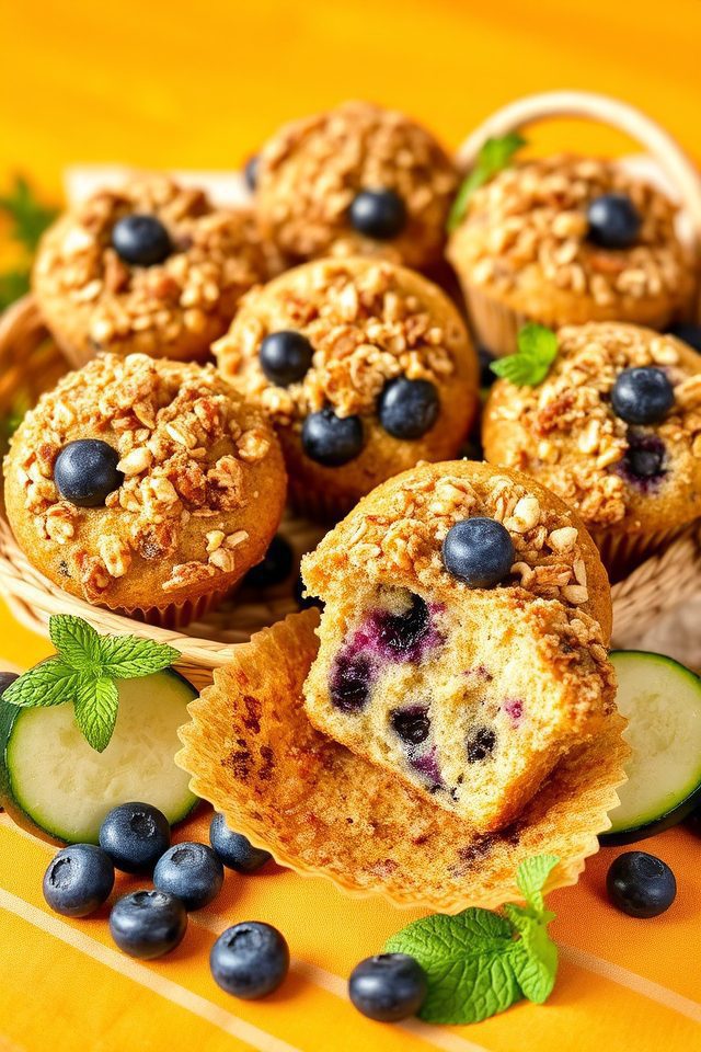 healthy summer breakfast muffins