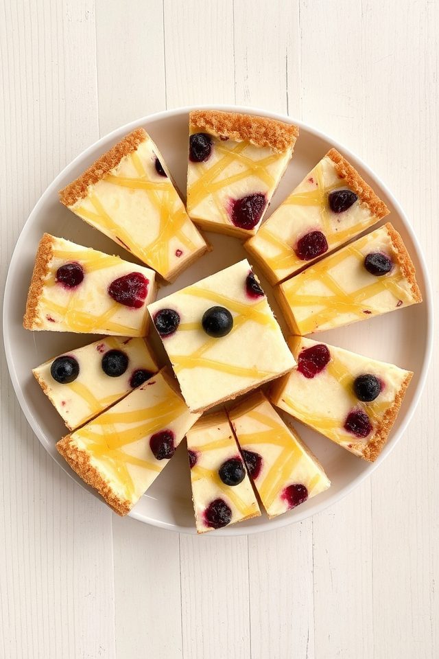 healthy vanilla cheesecake bars