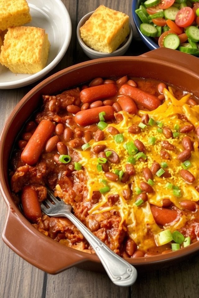 hearty bbq bean casserole