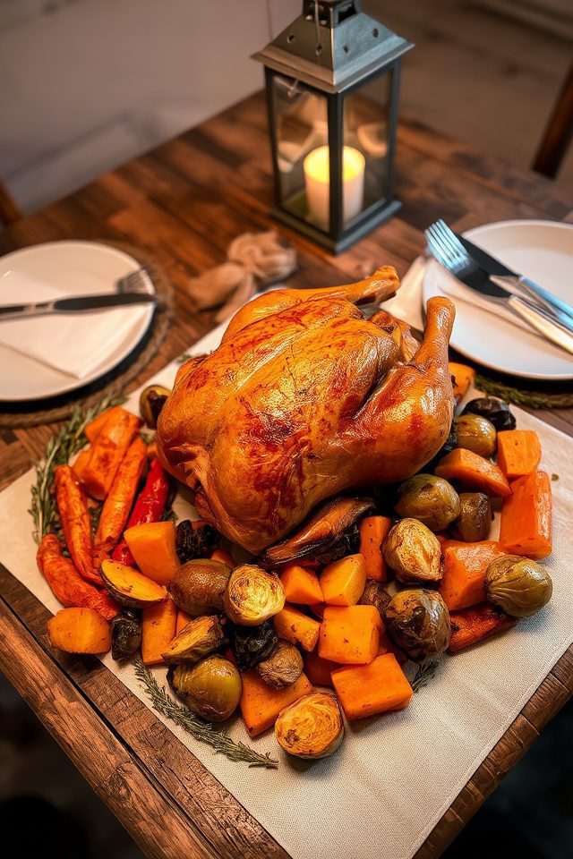 hearty comforting chicken dinner