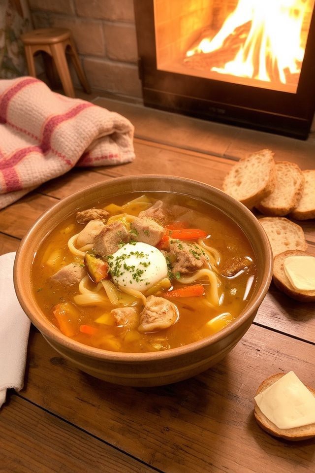 hearty comforting pork soup