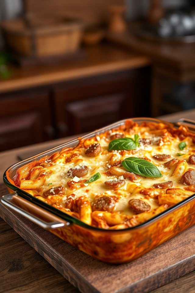 hearty italian sausage casserole