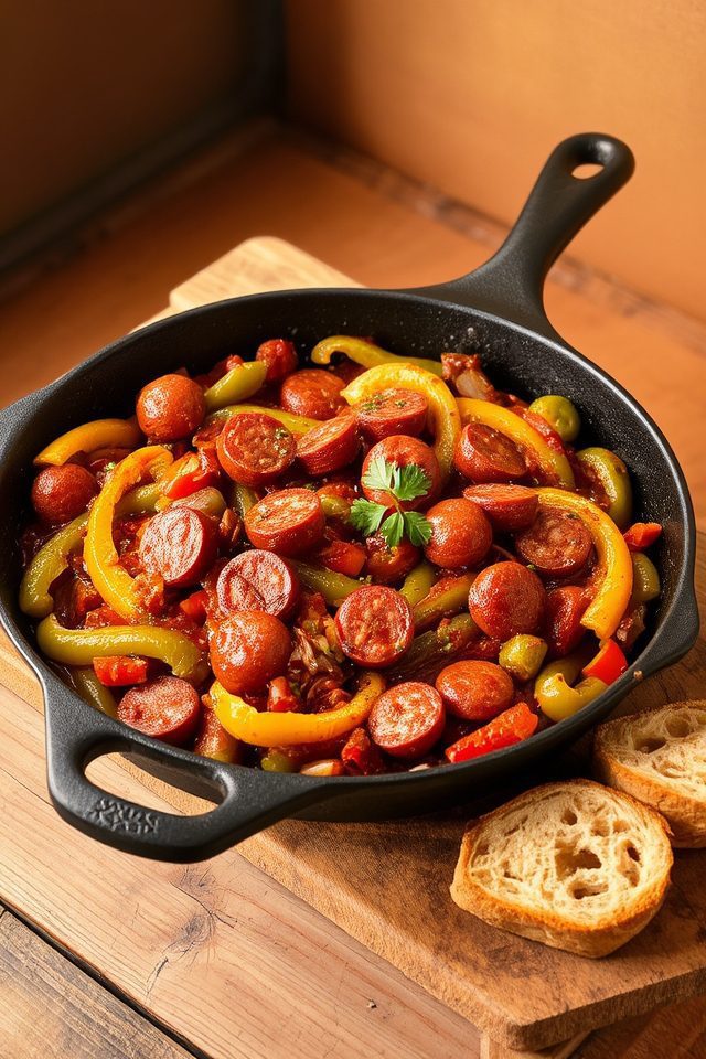 hearty italian sausage skillet