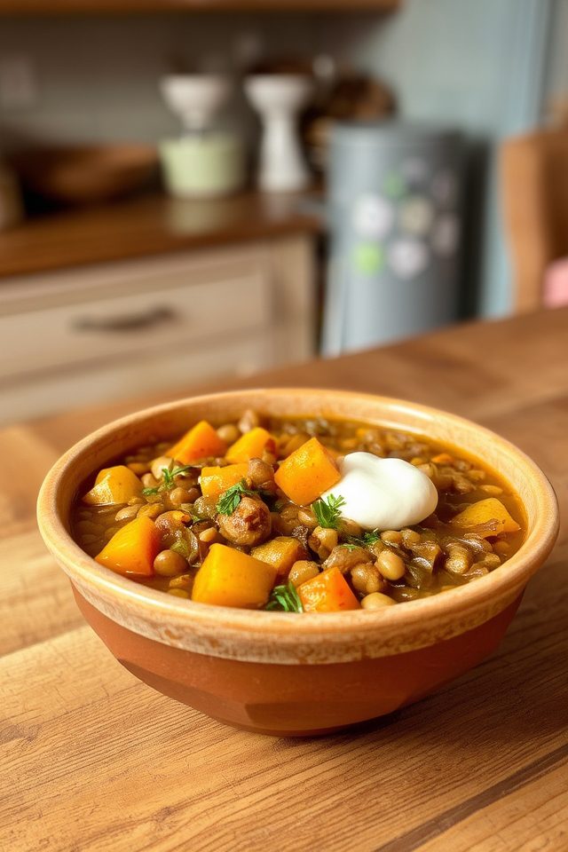 hearty lentil vegetable stew