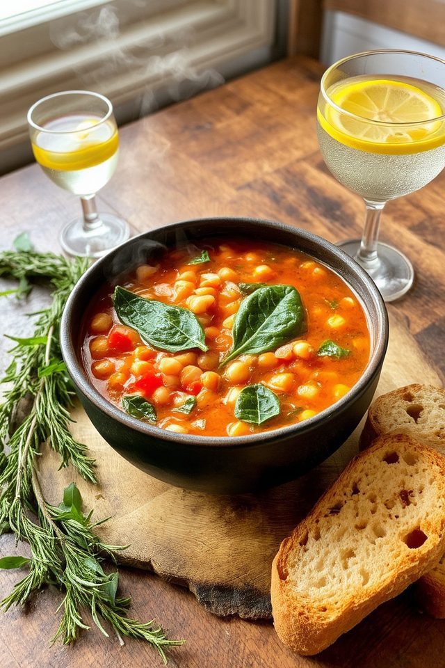 hearty mediterranean bean soup