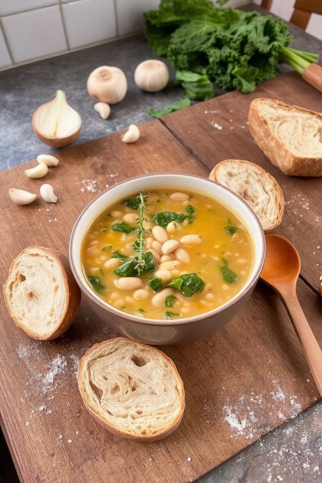 hearty nourishing white bean stew