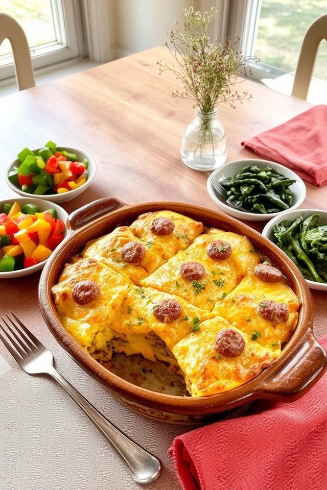 hearty sausage and egg casserole