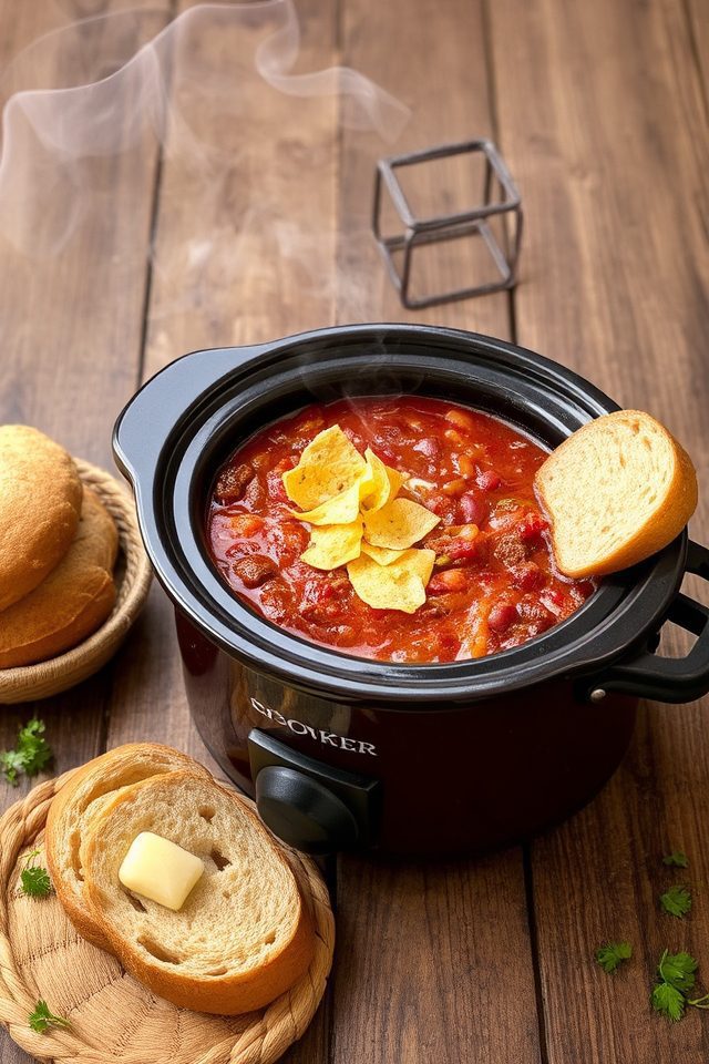 hearty slow cooker chili