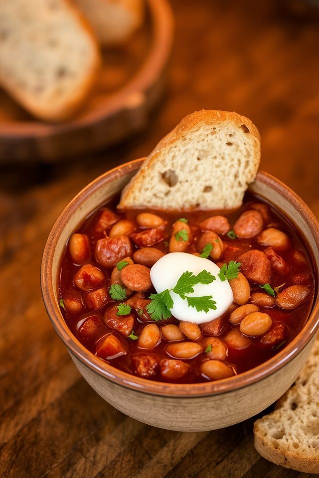hearty smoked italian chili