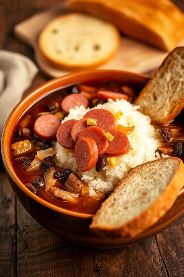 hearty smoked sausage soup