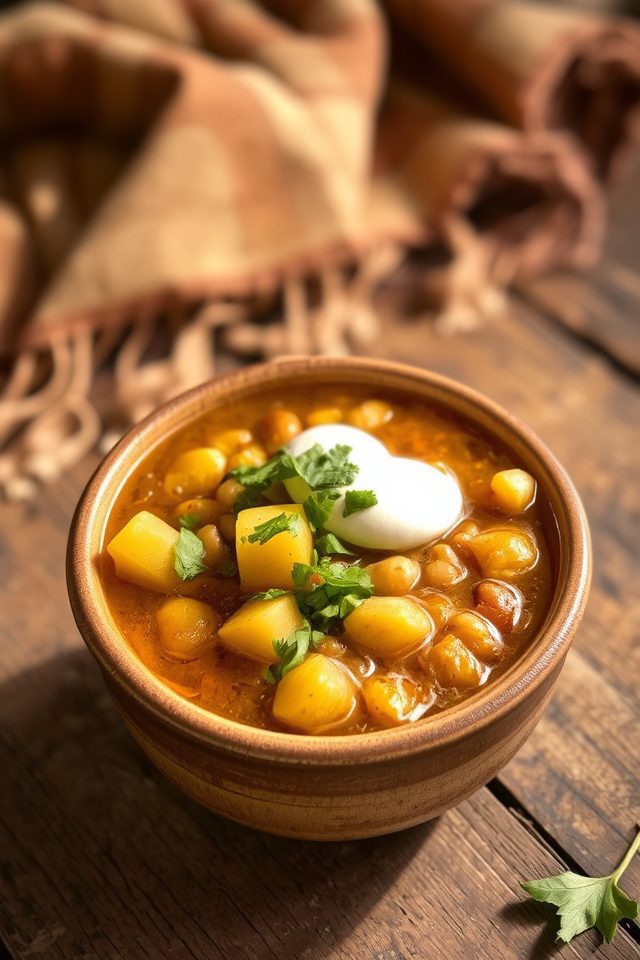 hearty yellow potato chili
