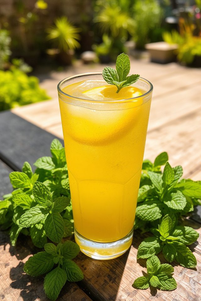 herb infused refreshing lemonade