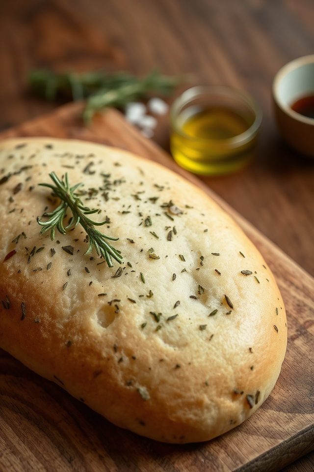 herbs enhance flatbread flavor