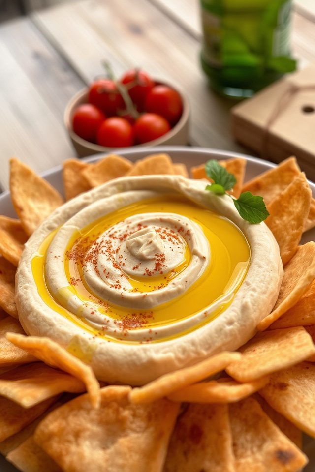 hummus and pita pairing