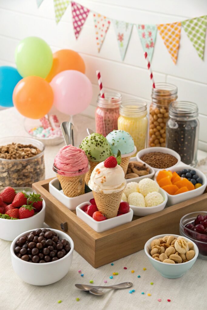 festive ice cream bar