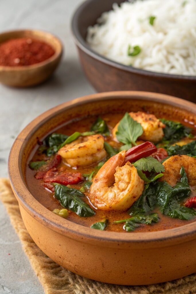 flavorful indian shrimp curry