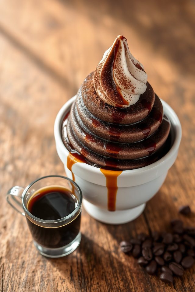 indulgent coffee dessert experience